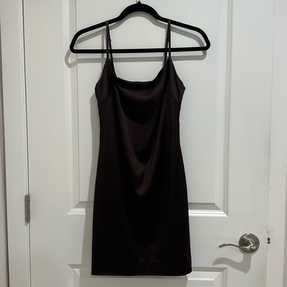 Aritzia/Ten by Babaton "Shimmer Satin Dress"